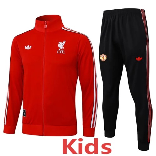 2025-26 Kids LIV red  Jacket Tracksuit Tracksuit