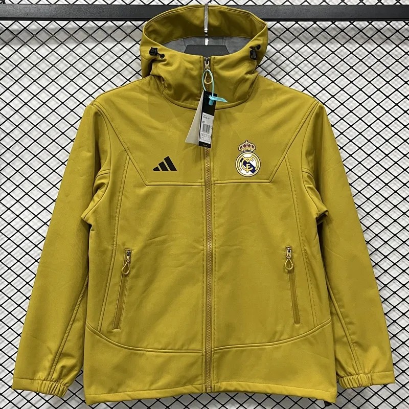 2025-26 Mens Real Madrid Khaki windbreaker