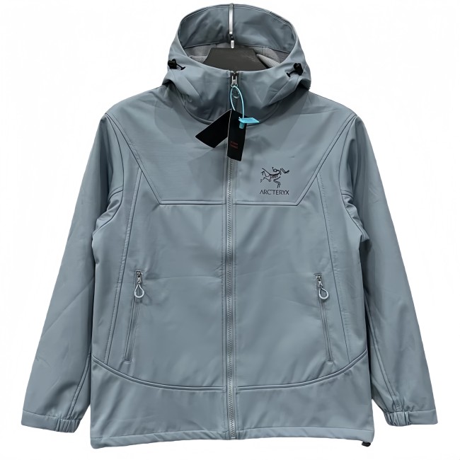 2025-26 ARC-TERYX Light blue Outdoor hoodie  windbreaker