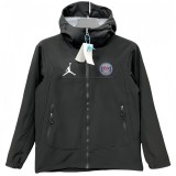 2025-26 Mens PSG Black Outdoor windbreaker