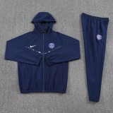 2025-26 Mens PSG blue Hoodie Jacket Tracksuit