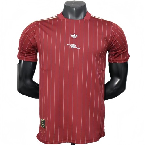 2025-26 Mens Arsenal Brown Red Casual Edition Player version soccer Jersey