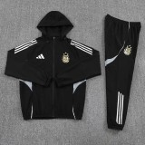 2025-26 Mens Argentina Black Hoodie Jacket Tracksuit