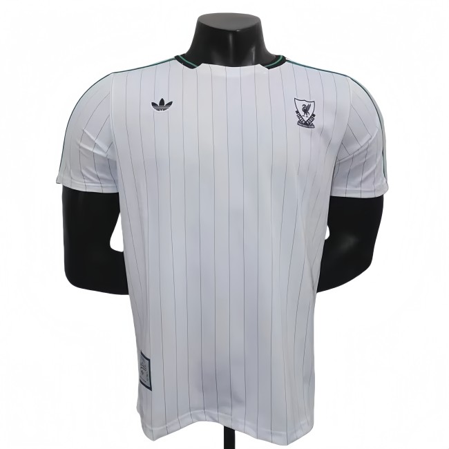 2025-26 Mens LIV White Casual Edition  Player Version Soccer Jersey