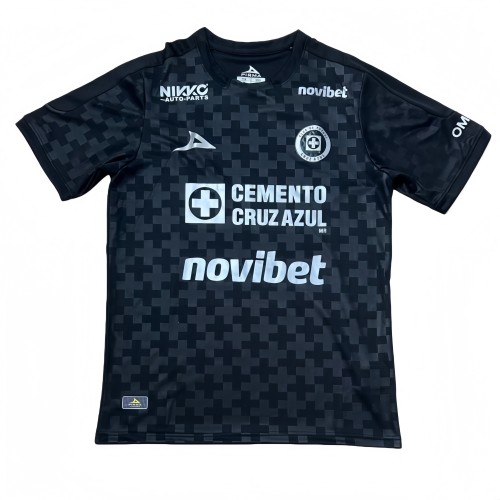 2025-26 Mens Cruz Azul Third away black Soccer Jersey