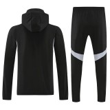 2025-26 Mens Argentina Black Hoodie Jacket Tracksuit