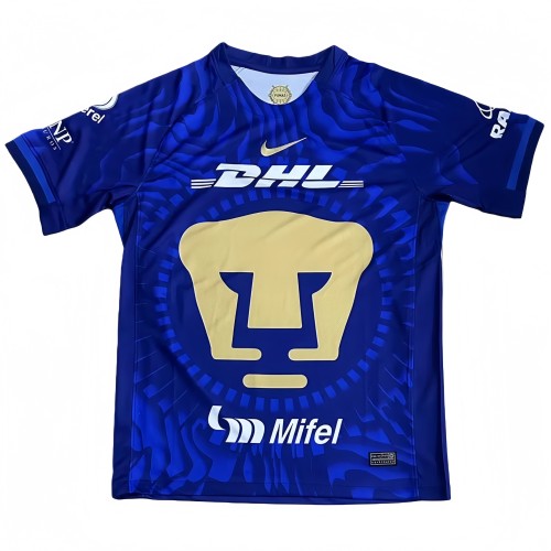 2025-26 Mens Pumas UNAM away blue Soccer Jersey