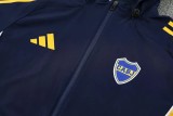 2025-26 Mens Boca Juniors  Royal blue Hoodie Jacket Tracksuit