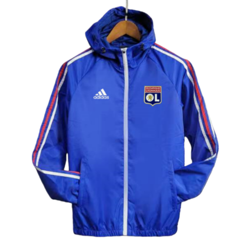 2025-26 Mens Lyon Fancy blue Hoodie  windbreaker
