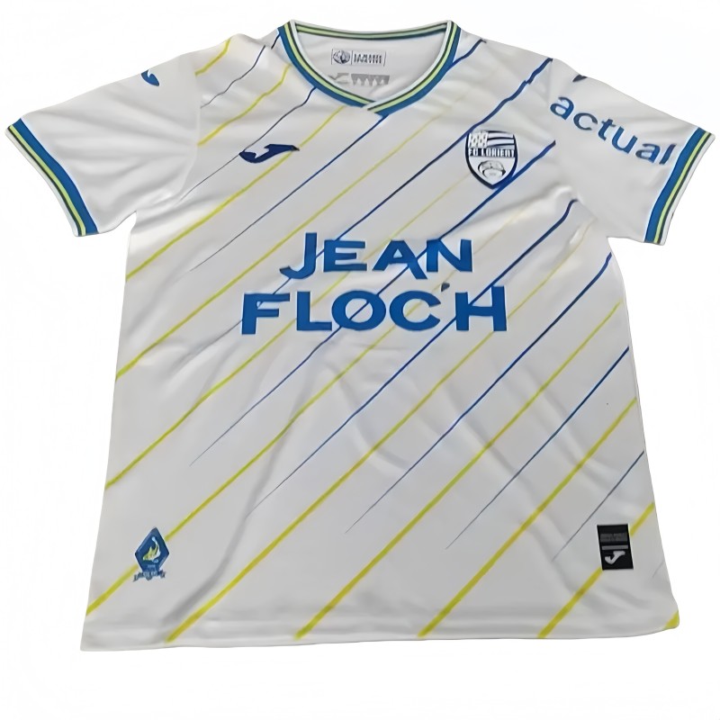 2025-26 Mens Lorient FC white away Fans Soccer Jersey