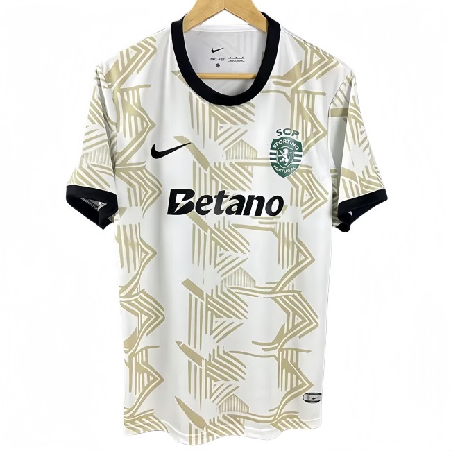 2025-26 Mens Sporting Lisbon  white soccer Jersey