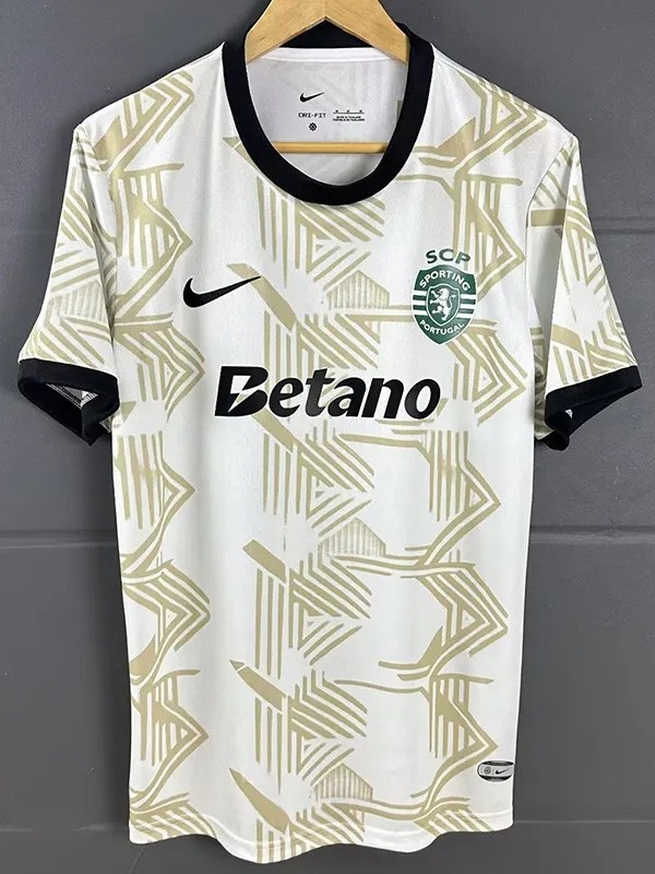 2025-26 Mens Sporting Lisbon  white soccer Jersey