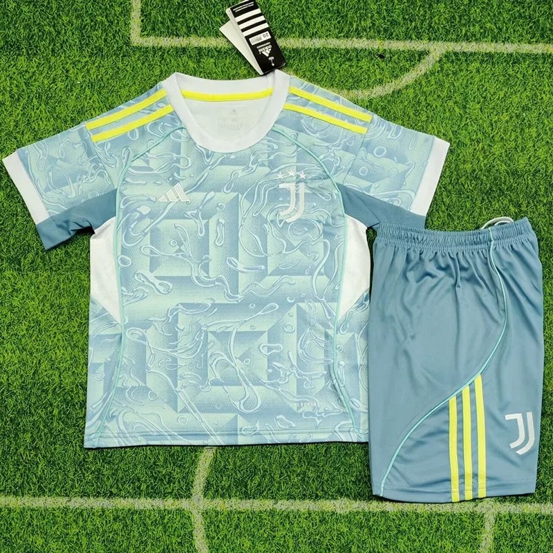 2025-26 kids Juventus Away Soccer Jersey