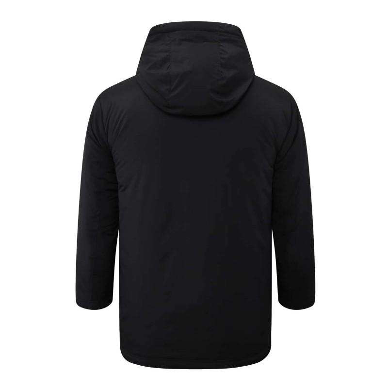 2025-26 Mens Borussia Dortmund  Black Hooded Windbreaker Fabric Cotton Coat