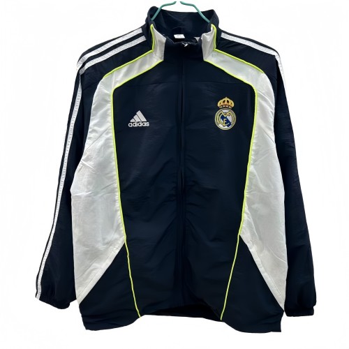 2025-26 Mens Real Madrid blue white windbreaker