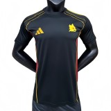 2025-26 Mens Roma black Player version  soccer Jersey