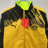 2025-26 Mens  Borussia Dortmund   Yellow & Fluorescent Green Double Sided Windbreaker
