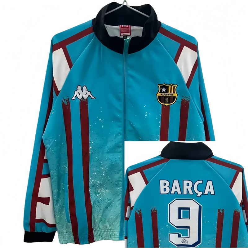 2025-26 Mens KAPPA #9 BARCA Green Windbreaker