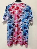 2025-26 Mens  Bathing APE Blue Pink Special Edition soccer jersey