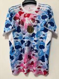 2025-26 Mens  Bathing APE Blue Pink Special Edition soccer jersey