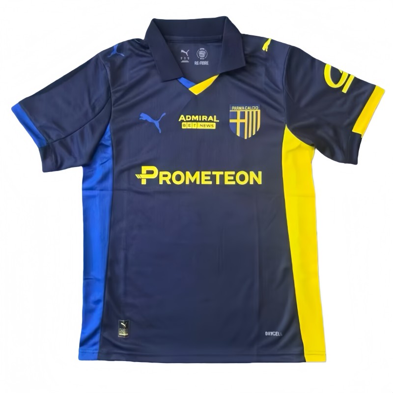 2025-26 Mens Parma Calcio Fourth Away Dark Blue soccer Jersey