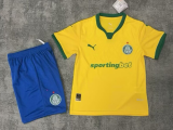 2025-26 Kids Palmeiras third away yellow soccer Jersey