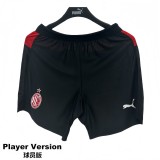 2025-26 Mens AC Milan  Home player version Shorts Pants