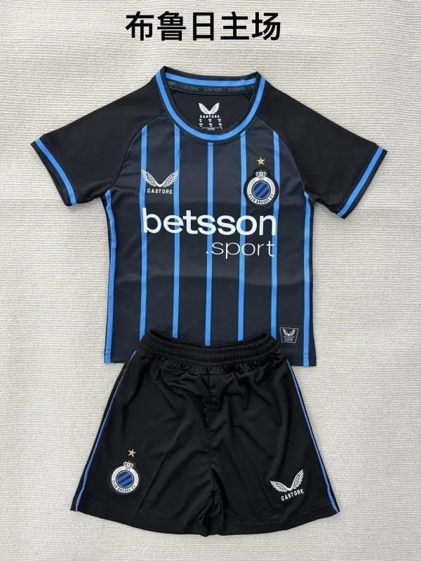 2025-26 Kids Club Brugge KV  Home Soccer Jersey