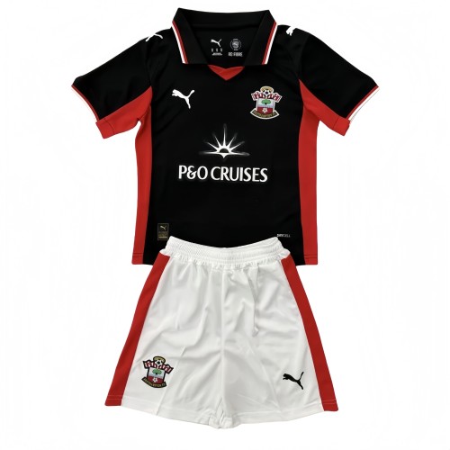 2025-26 KIds Southampton Away black Soccer Jersey