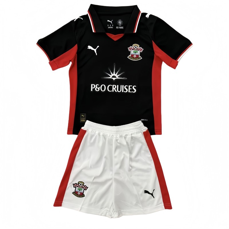 2025-26 KIds Southampton Away black Soccer Jersey