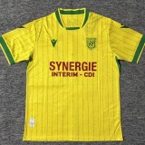 2025-26 Mens Nantes home yellow Fans Soccer Jersey