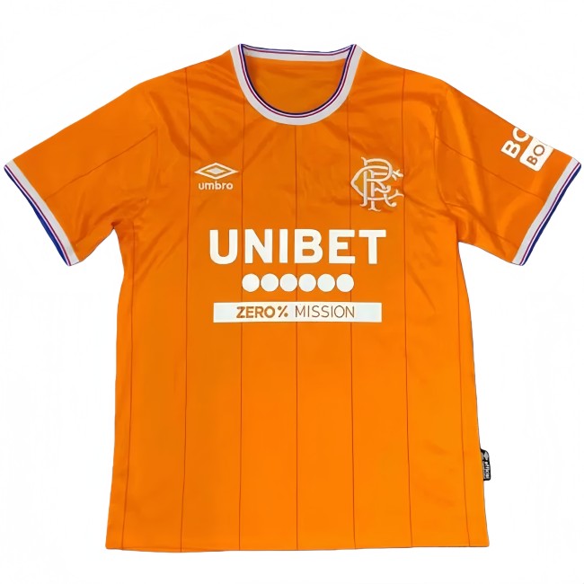 2025-26 Mens Rangers Orange  Fourth Away fan soccer Jersey