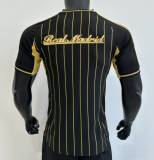 2025-26 Mens Real Madrid Player black yellow Casual Edition Baseball Jersey