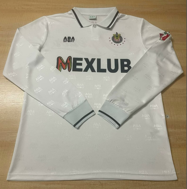 1994-95 Mens Chivas Away Retro long sleeve soccer jersey