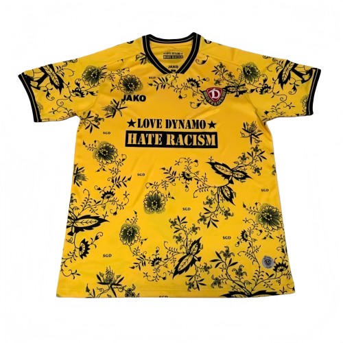2025-26 Mens Dynamo Dresden Special Edition  yellow soccer jersey