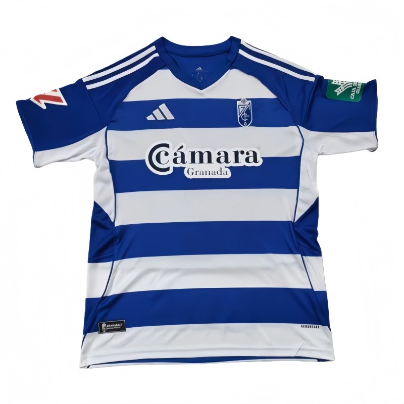 2025-26 Mens Granada Away blue wihte Fans Soccer Jersey