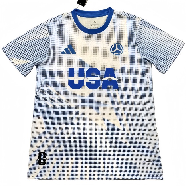 2025-26 Mens USA United States World Cup Culture Promotion Blue soccer Jersey