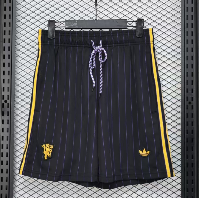 2025-26 Mens Manchester United Casual Edition black Shorts Pants