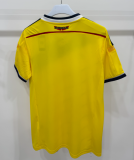 2014 Mens Colombia home yellow Retro soccer jersey