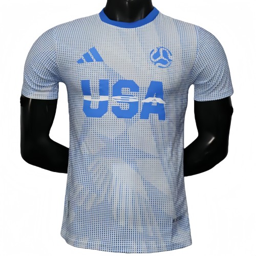 2025-26 Mens USA United States World Cup Culture Promotion Blue Player Version soccer Jersey