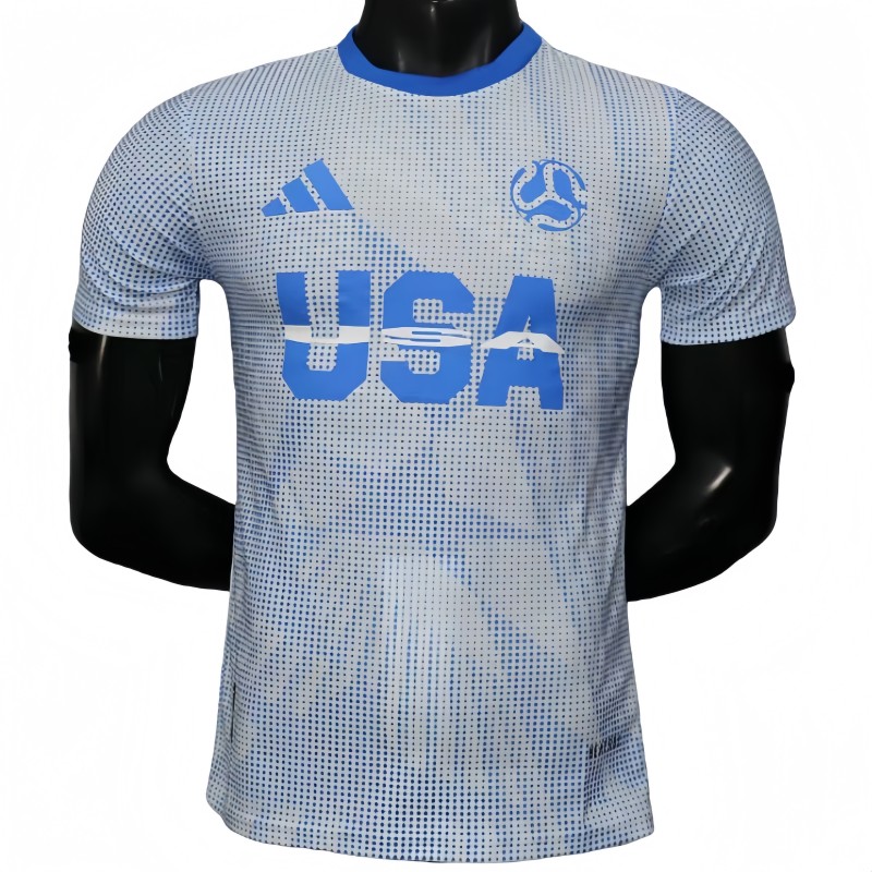 2025-26 Mens USA United States World Cup Culture Promotion Blue Player Version soccer Jersey