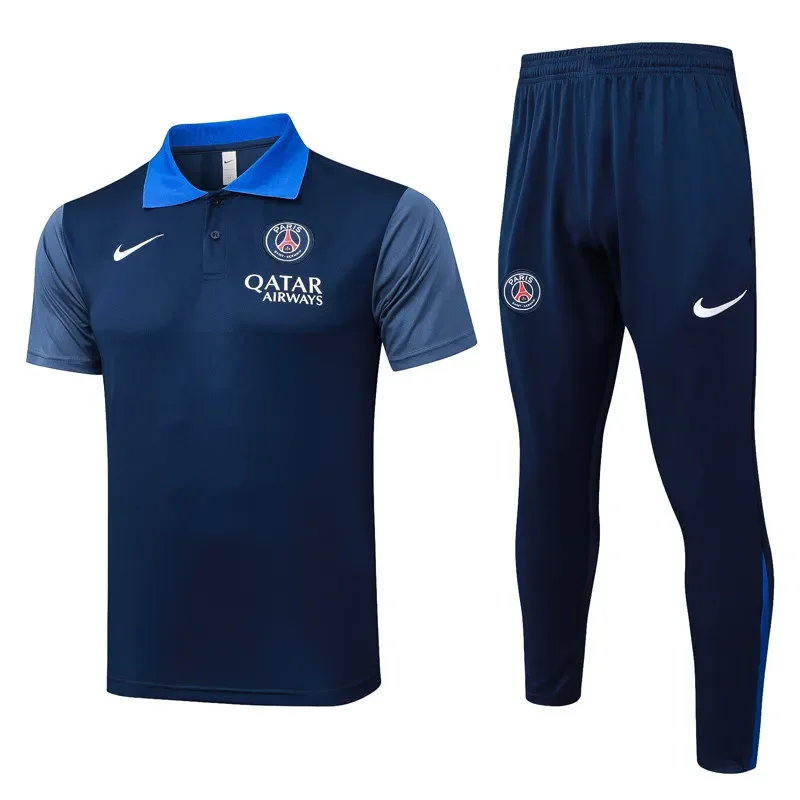 2025-26 Mens PSG polo Royal blue  Tracksuit