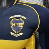 2025-26 Player version Boca Juniors home long sleeve soccer Jersey