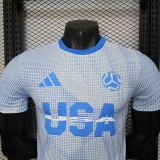 2025-26 Mens USA United States World Cup Culture Promotion Blue Player Version soccer Jersey