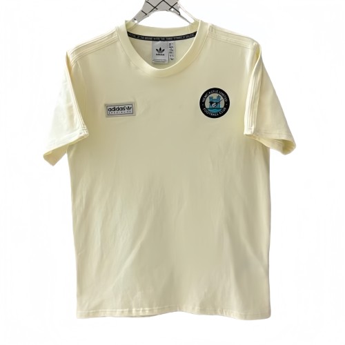 2025-26 Mens Newcastle  pale yellow soccer Jersey