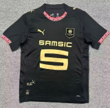2025-26 Stade Rennais Third away black Fans Soccer Jersey