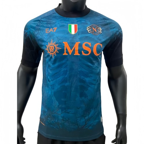 2025/26 Mens Calcio Napoli Halloween Dark Blue Player version soccer jersey