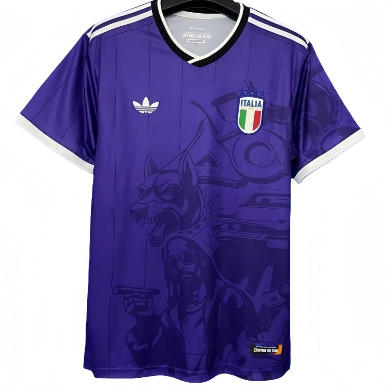2025-26 Mens Italy Special Edition Purple Soccer Jersey