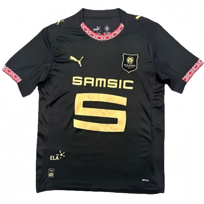 2025-26 Stade Rennais Third away black Fans Soccer Jersey