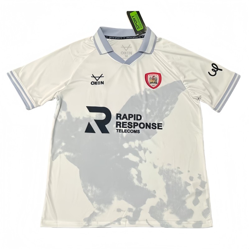 2025-2026 Mens Barnsley Away White Soccer Jersey